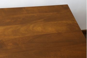 中古　美品　横浜ダニエル(daniel)　A-314　木の温もりを感じるベンチテーブル(定価約60万円)(ダイニングテーブル、机、4〜6人用)(R-058902)