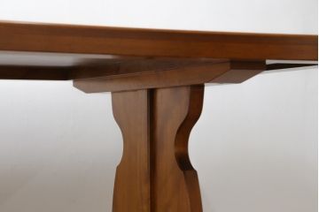 中古　美品　横浜ダニエル(daniel)　A-314　木の温もりを感じるベンチテーブル(定価約60万円)(ダイニングテーブル、机、4〜6人用)(R-058902)