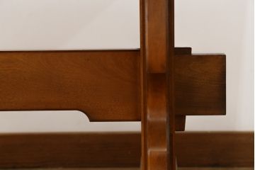 中古　美品　横浜ダニエル(daniel)　A-314　木の温もりを感じるベンチテーブル(定価約60万円)(ダイニングテーブル、机、4〜6人用)(R-058902)