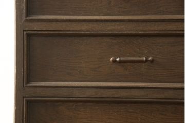 和製ビンテージ　神戸洋家具　永田良介商店　シンプルな中にも品の良さが感じられる縦型チェスト(引き出し、ヴィンテージ)(R-058903)