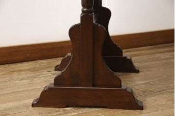 中古　美品　松本民芸家具　丸みのある優しいデザインの姿見(ミラー、鏡)(R-058904)