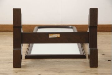 中古　美品　松本民芸家具　丸みのある優しいデザインの姿見(ミラー、鏡)(R-058904)