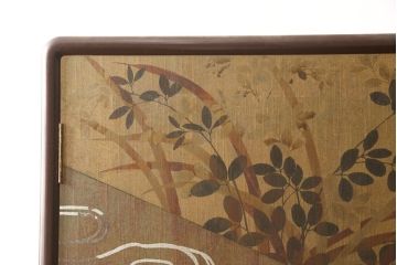 中古　希少!最高級　日本画家　米谷旭秋　木匠　多々納邦男作　空間のメインアイテムにもってこい!前面いっぱいに描かれた絵が見事で高級感溢れる総桐絵箪笥(定価約250万円)(総桐箪笥、桐たんす、和タンス、着物箪笥、衣装箪笥、チェスト)(R-058909)