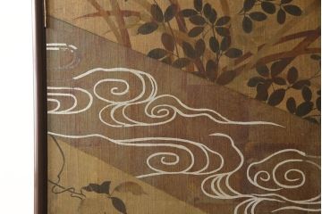 中古　希少!最高級　日本画家　米谷旭秋　木匠　多々納邦男作　空間のメインアイテムにもってこい!前面いっぱいに描かれた絵が見事で高級感溢れる総桐絵箪笥(定価約250万円)(総桐箪笥、桐たんす、和タンス、着物箪笥、衣装箪笥、チェスト)(R-058909)