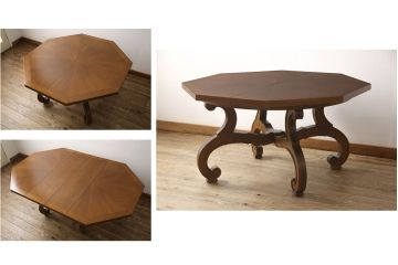 中古　美品　DREXEL HERITAGE(ドレクセルヘリテイジ)　ESPERANTO(エスペラント)　エクステンションテーブル(ダイニングテーブル、ドローリーフテーブル)(R-058922)