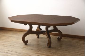 中古　美品　DREXEL HERITAGE(ドレクセルヘリテイジ)　ESPERANTO(エスペラント)　エクステンションテーブル(ダイニングテーブル、ドローリーフテーブル)(R-058922)