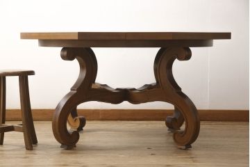 中古　美品　DREXEL HERITAGE(ドレクセルヘリテイジ)　ESPERANTO(エスペラント)　エクステンションテーブル(ダイニングテーブル、ドローリーフテーブル)(R-058922)