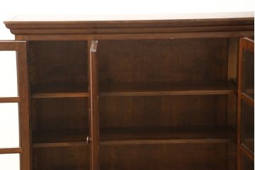 中古　美品　松本民芸家具　脚(台輪)付きリメイク　和モダンな空間づくりにおすすめのサイドボード(収納棚、食器棚、キャビネット)(R-058930)