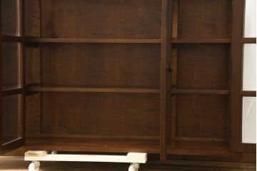 中古　美品　松本民芸家具　脚(台輪)付きリメイク　和モダンな空間づくりにおすすめのサイドボード(収納棚、食器棚、キャビネット)(R-058930)