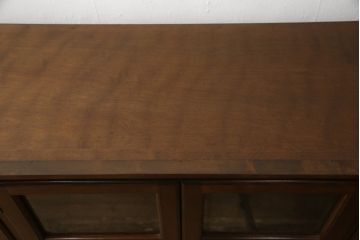 中古　美品　松本民芸家具　脚(台輪)付きリメイク　和モダンな空間づくりにおすすめのサイドボード(収納棚、食器棚、キャビネット)(R-058930)