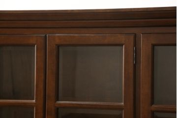 中古　美品　松本民芸家具　脚(台輪)付きリメイク　和モダンな空間づくりにおすすめのサイドボード(収納棚、食器棚、キャビネット)(R-058930)