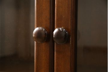 中古　美品　松本民芸家具　脚(台輪)付きリメイク　和モダンな空間づくりにおすすめのサイドボード(収納棚、食器棚、キャビネット)(R-058930)