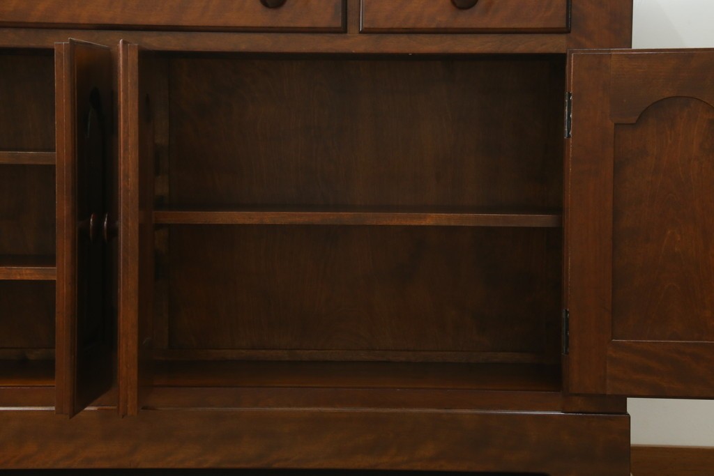 中古　美品　松本民芸家具　和・洋どちらの空間にも合わせやすいシックなサイドボード　(R-058931)