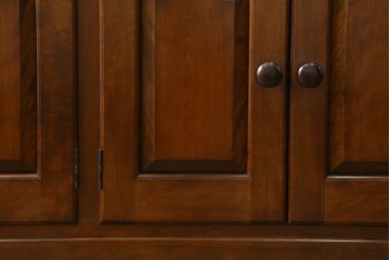 中古　美品　松本民芸家具　和・洋どちらの空間にも合わせやすいシックなサイドボード　(R-058931)