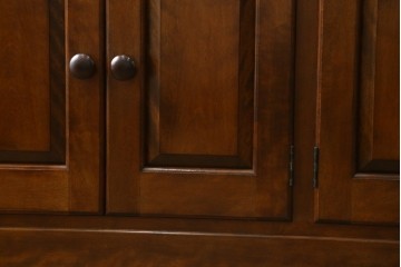 中古　美品　松本民芸家具　和・洋どちらの空間にも合わせやすいシックなサイドボード　(R-058931)