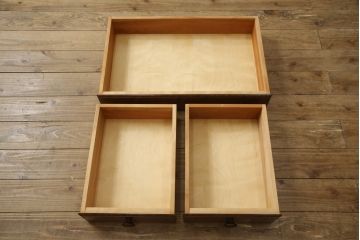 中古　美品　松本民芸家具　和・洋どちらの空間にも合わせやすいシックなサイドボード(収納棚、カウンターテーブル、キャビネット)(R-058931)