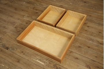 中古　美品　松本民芸家具　和・洋どちらの空間にも合わせやすいシックなサイドボード(収納棚、カウンターテーブル、キャビネット)(R-058931)
