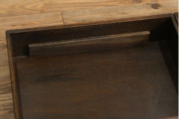 イギリスビンテージ　オーク材　上部の丸みがかわいらしいカップボード(食器棚、キャビネット、飾り棚、ヴィンテージ)(R-058933)