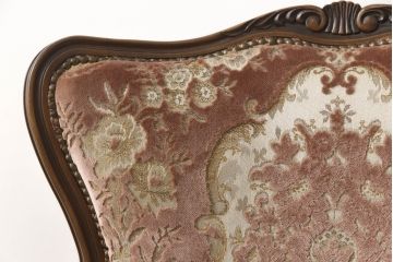 中古　美品　カリモク家具(karimoku)　domani(ドマーニ)　Louis(ルイ)XVシリーズ　優雅な佇まいの1人掛けソファ(一人掛け、アームチェア)(R-058936)