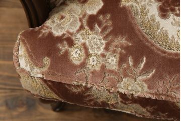 中古　美品　カリモク家具(karimoku)　domani(ドマーニ)　Louis(ルイ)XVシリーズ　優雅な佇まいの1人掛けソファ(一人掛け、アームチェア)(R-058936)