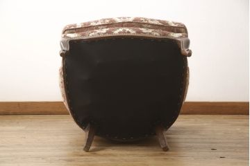 中古　美品　カリモク家具(karimoku)　domani(ドマーニ)　Louis(ルイ)XVシリーズ　優雅な佇まいの1人掛けソファ(一人掛け、アームチェア)(R-058937)