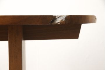 希少!　ヴィンテージ　美品　オリジナル　ジョージナカシマ　MINGUREN(ミングレン)　ラウンドテーブル(ジョージ・ナカシマ、カフェテーブル、ビンテージ)(R-058951)
