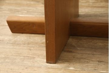希少!　ヴィンテージ　美品　オリジナル　ジョージナカシマ　MINGUREN(ミングレン)　ラウンドテーブル(ジョージ・ナカシマ、カフェテーブル、ビンテージ)(R-058951)