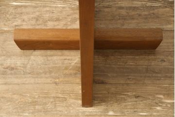 希少!　ヴィンテージ　美品　オリジナル　ジョージナカシマ　MINGUREN(ミングレン)　ラウンドテーブル(ジョージ・ナカシマ、カフェテーブル、ビンテージ)(R-058951)