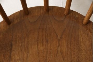 希少!　ヴィンテージ　美品　オリジナル　ジョージナカシマ　STRAIGHT BACKED CHAIR(ストレートバックチェア)　CN121　シンプルで洗練された佇まいが美しいチェア(ジョージ・ナカシマ、ダイニングチェア、板座チェア、イス、椅子、ビンテージ)(R-058952)