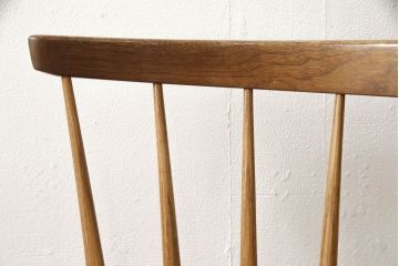 希少!　ヴィンテージ　美品　オリジナル　ジョージナカシマ　STRAIGHT BACKED CHAIR(ストレートバックチェア)　CN121　シンプルで洗練された佇まいが美しいチェア(ジョージ・ナカシマ、ダイニングチェア、板座チェア、イス、椅子、ビンテージ)(R-058953)