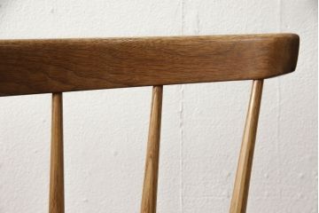 希少!　ヴィンテージ　美品　オリジナル　ジョージナカシマ　STRAIGHT BACKED CHAIR(ストレートバックチェア)　CN121　シンプルで洗練された佇まいが美しいチェア(ジョージ・ナカシマ、ダイニングチェア、板座チェア、イス、椅子、ビンテージ)(R-058953)
