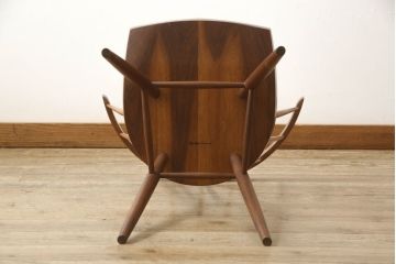 希少!　ヴィンテージ　美品　オリジナル　ジョージナカシマ　STRAIGHT BACKED CHAIR(ストレートバックチェア)　CN121　シンプルで洗練された佇まいが美しいチェア(ジョージ・ナカシマ、ダイニングチェア、板座チェア、イス、椅子、ビンテージ)(R-058953)