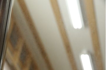 中古　松本民芸家具　シンプルなデザインが魅力的なD型姿見(定価約12万円)(ミラー、鏡)(R-058957)