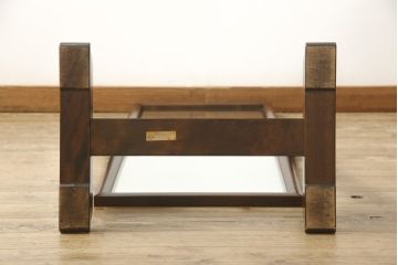中古　松本民芸家具　シンプルなデザインが魅力的なD型姿見(定価約12万円)(ミラー、鏡)(R-058957)