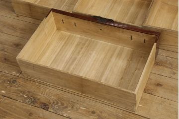 和製アンティーク　美品　中桐　立体的で細やかな金具が目を引く庄内小箪笥(時代箪笥、和タンス、整理箪笥、引き出し)(R-058964)