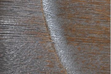 中古 永田良介商店 神戸洋家具 落ち着きのあるシックな佇まいが魅力のラダー型食堂椅子2脚セット(ダイニングチェア、ラダーバックチェア、ワークチェア、椅子、板座チェア)(R-058975)