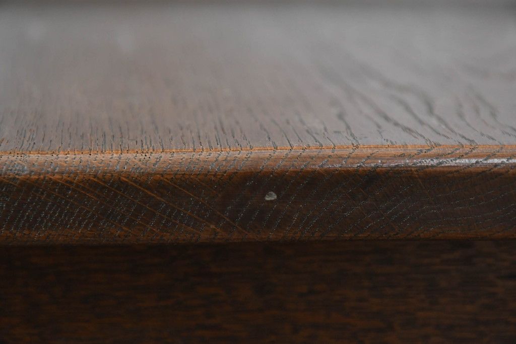 中古 永田良介商店 神戸洋家具 落ち着きのあるシックな佇まいが魅力のラダー型食堂椅子2脚セット(ダイニングチェア、ラダーバックチェア、ワークチェア、椅子、板座チェア)(R-058975)