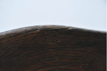 中古 永田良介商店 神戸洋家具 落ち着きのあるシックな佇まいが魅力のラダー型食堂椅子2脚セット(ダイニングチェア、ラダーバックチェア、ワークチェア、椅子、板座チェア)(R-058975)