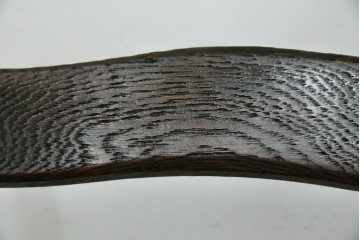 中古　永田良介商店　神戸洋家具　落ち着きのあるシックな佇まいが魅力のラダー型食堂椅子　(R-058975)