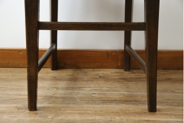 中古　永田良介商店　神戸洋家具　落ち着きのあるシックな佇まいが魅力のラダー型食堂椅子　(R-058975)