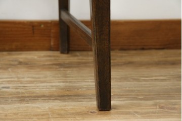 中古　永田良介商店　神戸洋家具　落ち着きのあるシックな佇まいが魅力のラダー型食堂椅子　(R-058975)