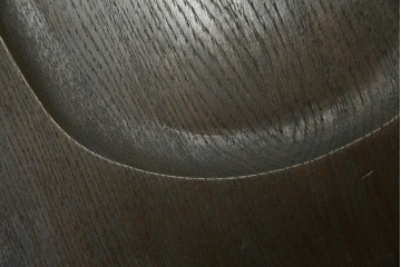 中古　永田良介商店　神戸洋家具　落ち着きのあるシックな佇まいが魅力のラダー型食堂椅子　(R-058975)