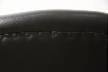和製アンティーク　合皮　レトロな雰囲気ただよう回転イス(アームチェア、ラウンジチェア、椅子、イス)(R-058978)