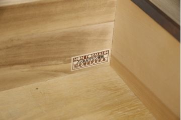 中古　美品　北海道民芸家具　上品な佇まいの2段重ね整理タンス(チェスト、衣装箪笥、引き出し)(R-058992)
