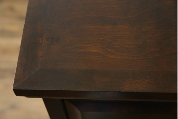 中古　美品　北海道民芸家具　上品な佇まいの2段重ね整理タンス　(R-058992)