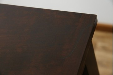 中古　美品　北海道民芸家具　上品な佇まいの2段重ね整理タンス　(R-058992)