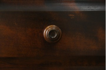 中古　美品　北海道民芸家具　上品な佇まいの2段重ね整理タンス　(R-058992)