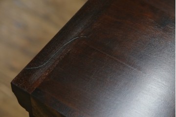 中古　美品　北海道民芸家具　上品な佇まいの2段重ね整理タンス　(R-058992)