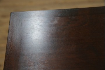 中古　美品　北海道民芸家具　上品な佇まいの2段重ね整理タンス　(R-058992)