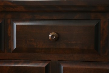 中古　美品　北海道民芸家具　上品な佇まいの2段重ね整理タンス　(R-058992)